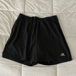 Russell Athletic Black and Gray Performance Shorts